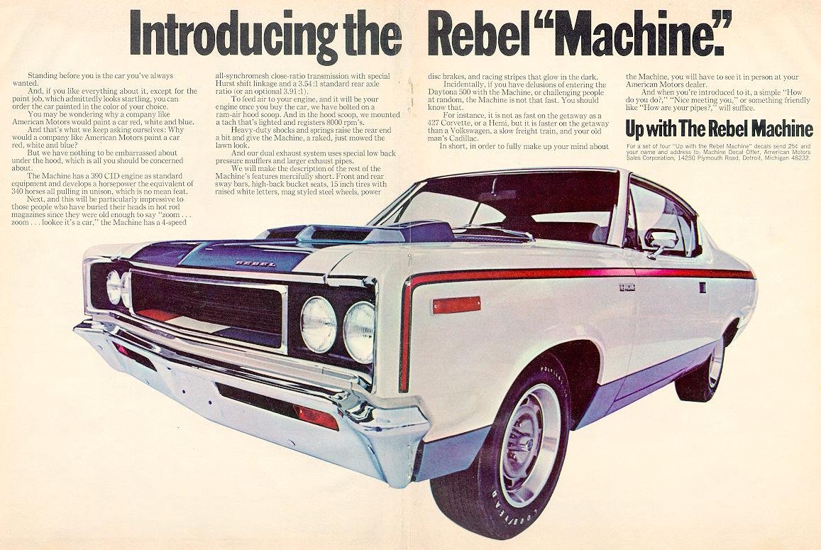 AMC SC/Rambler-Rebel Machine 1969-1970 – photo 2